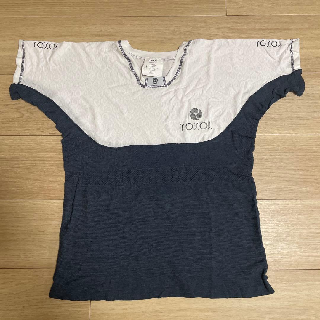 YOXOIテニスウェアセットアップ ホワイト/ネイビー サイズメンズM