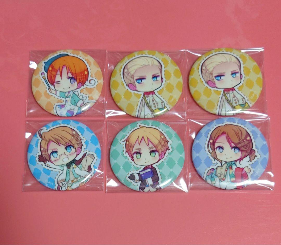 ヘタリア 缶バッジ 原作柄 イギリス アメリカ フランス イタリア ドイツ