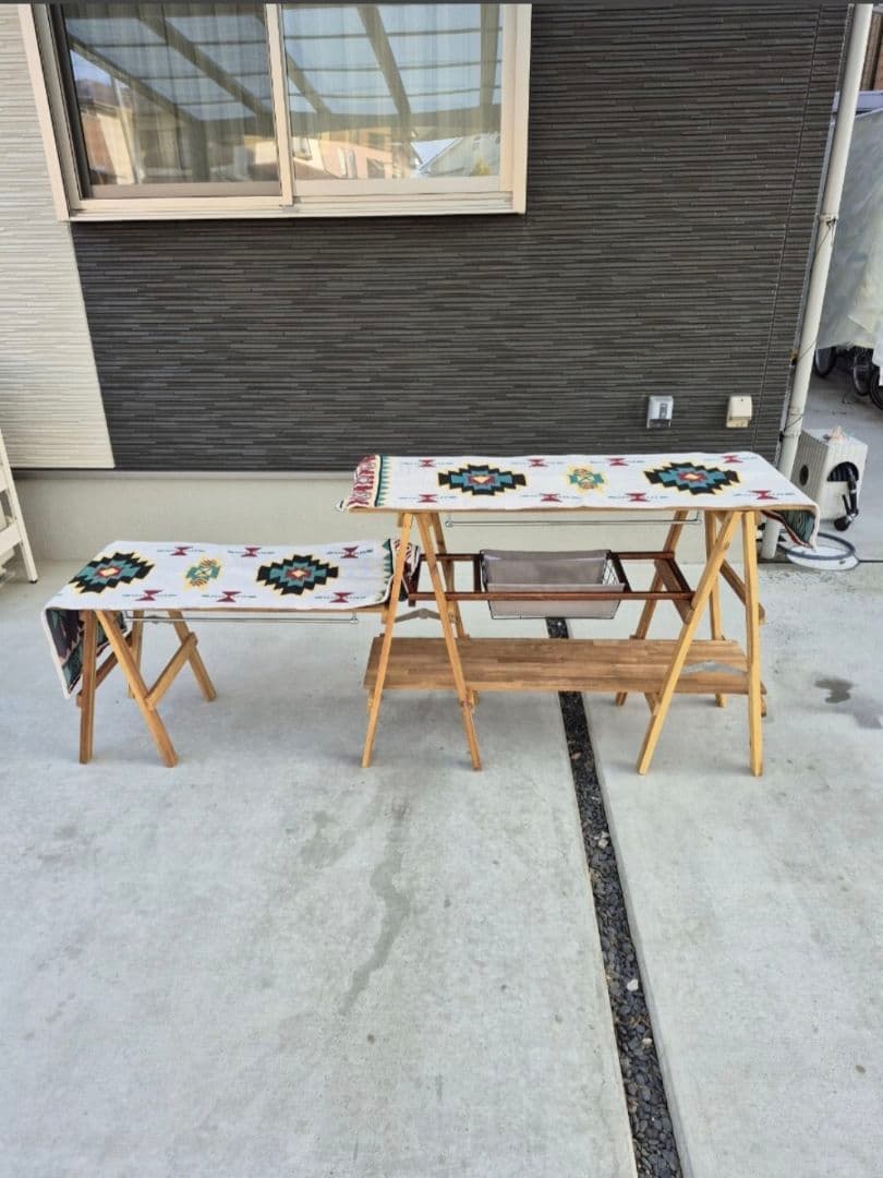 visonpeaksアカシアキッチンラック、フルセット キャンプ アウトドア