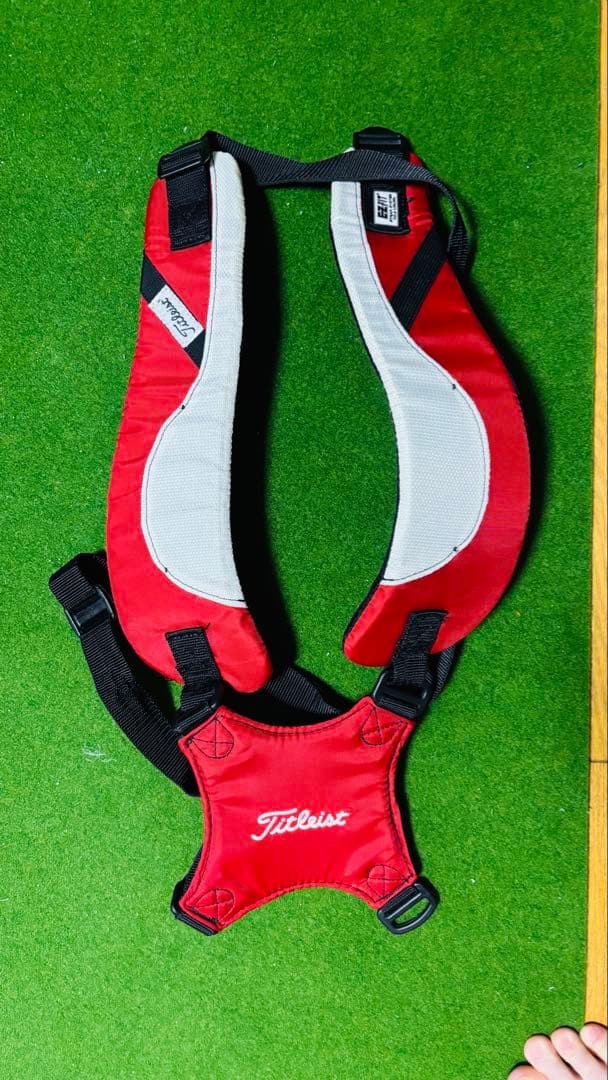 Titleist　タイトリスト　キャディバッグ 黒/赤