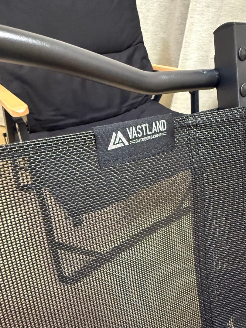 VASTLAND 折りたたみチェア 4脚セット 黒　ブラック