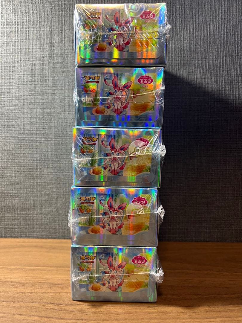 ポケモンカードゲーム 宝石包vol.2 イーブイ ジェムパック ブイズ　5箱
