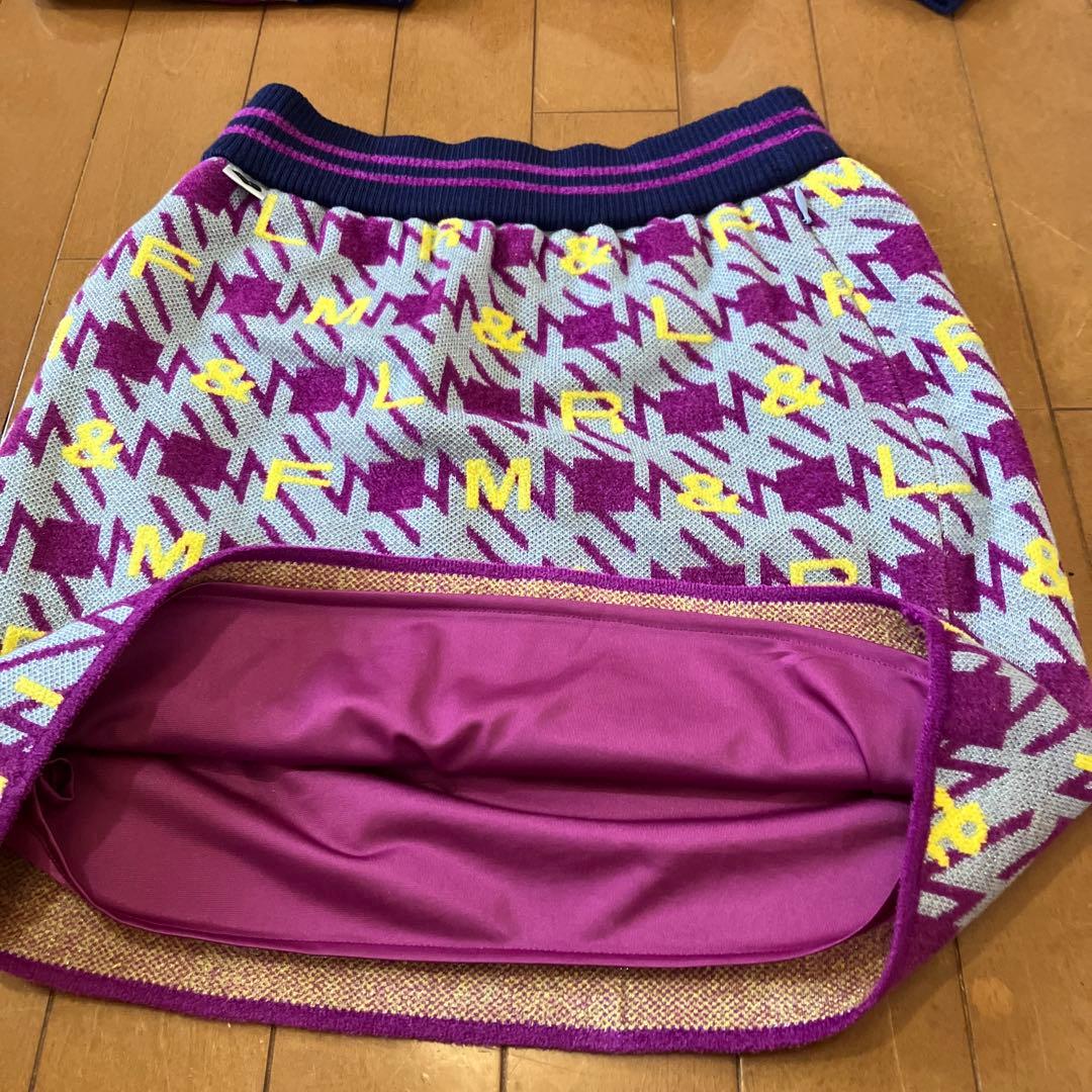 マークアンドロナ RF 幾何学模様 セーター スカートセットアップ