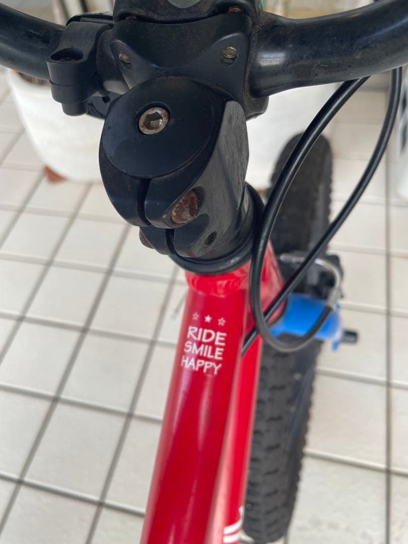 YOTSUBA CYCLE 20インチ キッズバイク 赤青 神戸市でお渡し