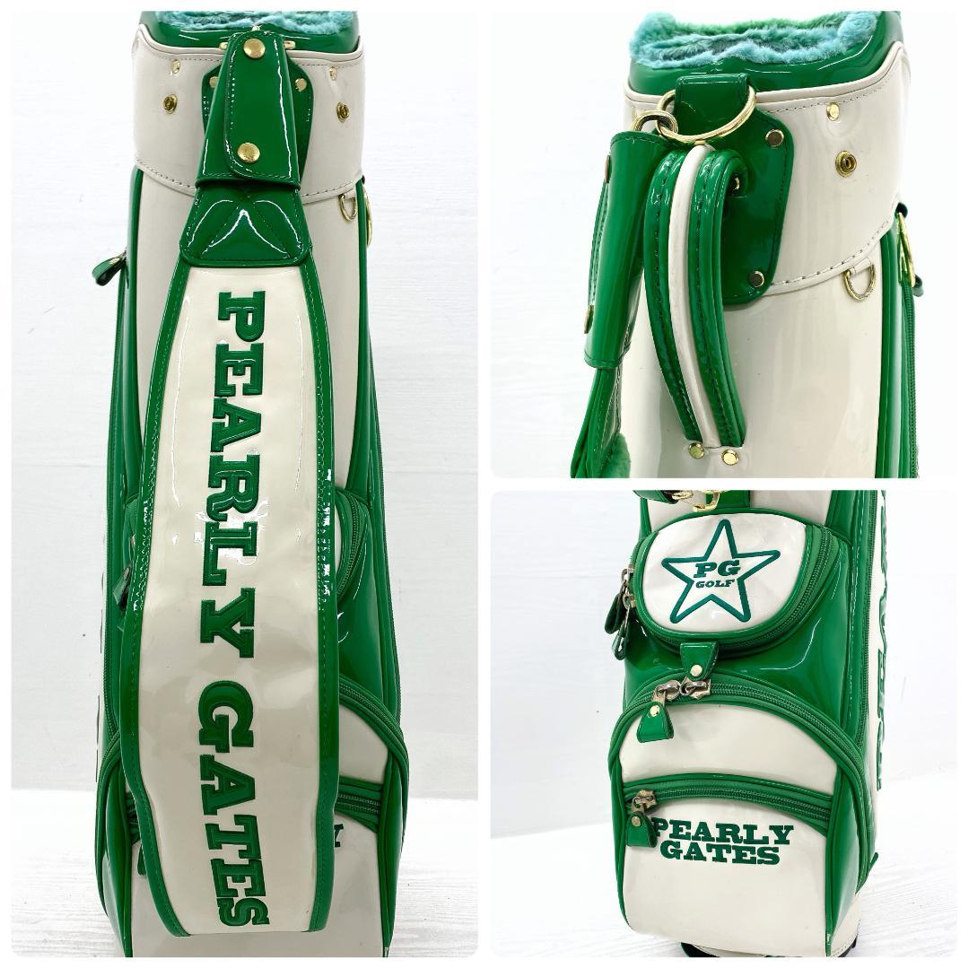 PEARLY GATES パーリーゲイツ エナメル キャディバッグ ゴルフバッグ