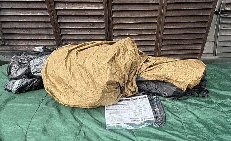 未使用！クイックキャンプ ワイドスクリーンタープ 4m×2.8m ワンタッチ