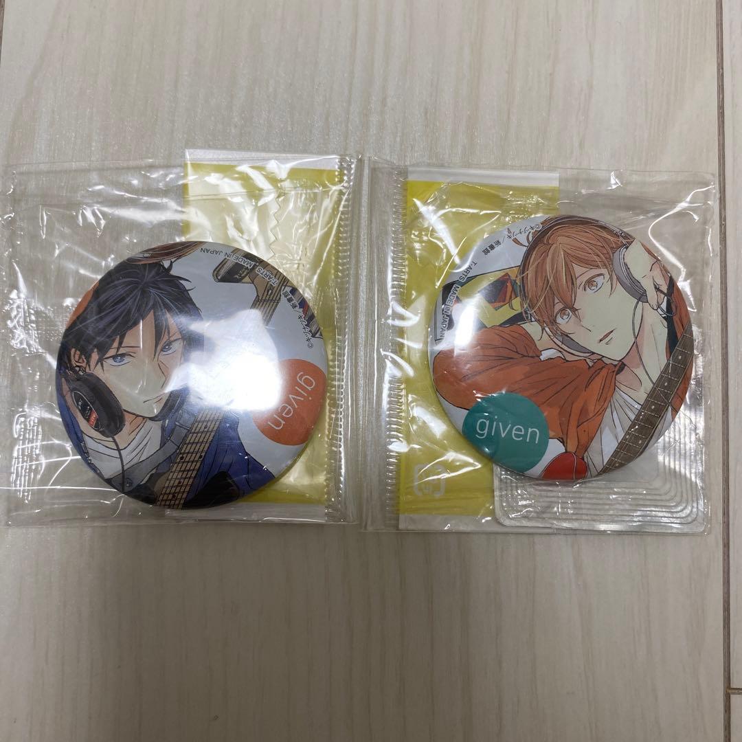 ギヴン タカラトミー 缶バッジ コレクション　立夏　真冬　2点セット