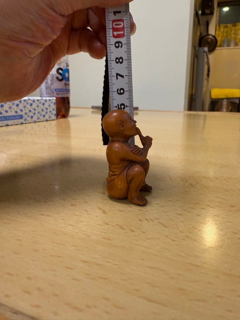 木製根付け　在銘