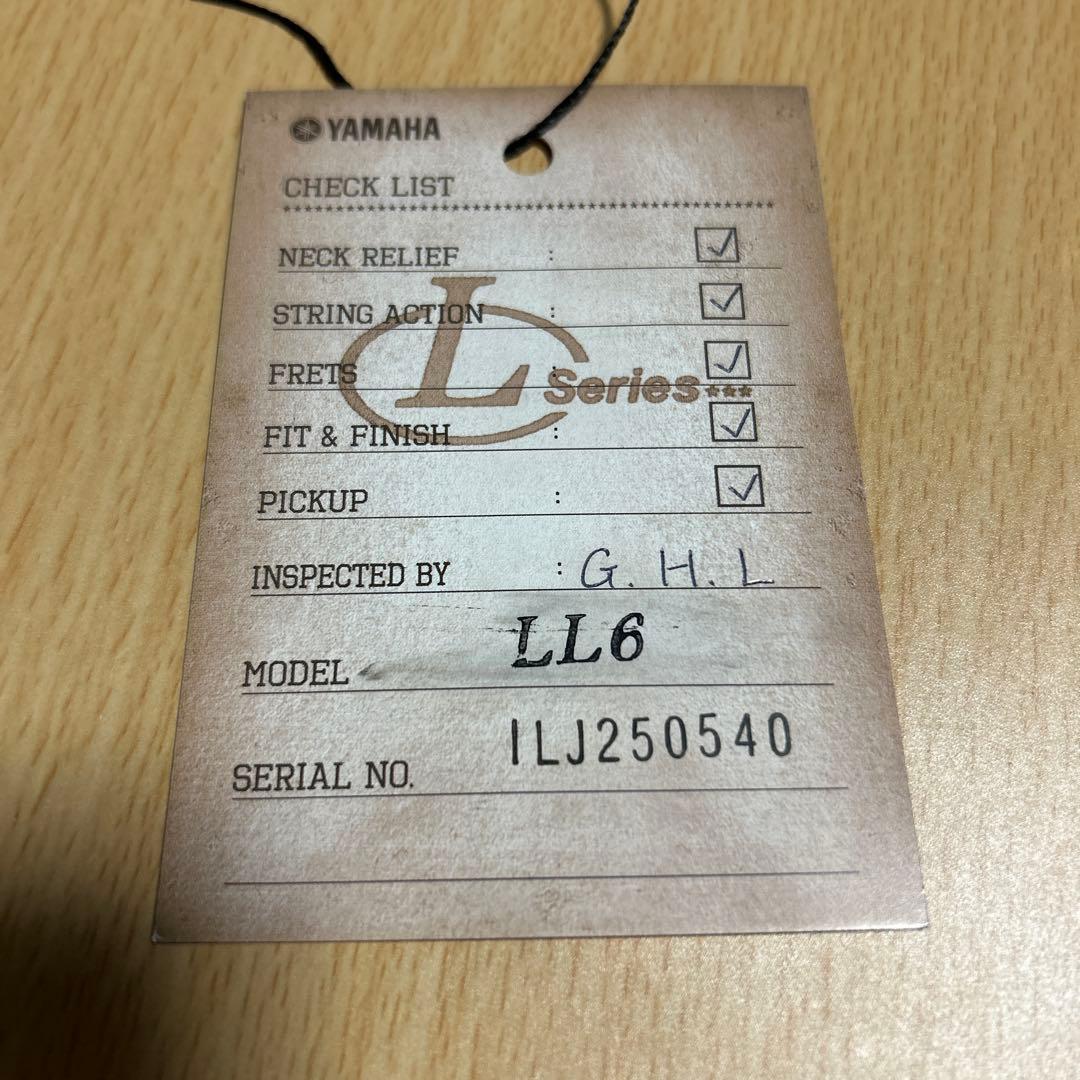 Yamaha LL6アコースティックギター