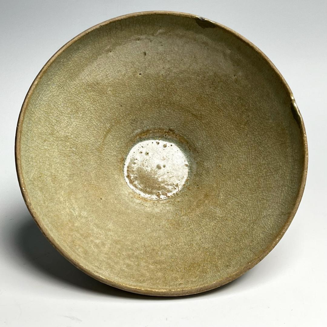 高麗青磁茶碗 李朝・高麗 朝鮮古陶磁 中国古玩 朝鮮美術 骨董品時代 A456