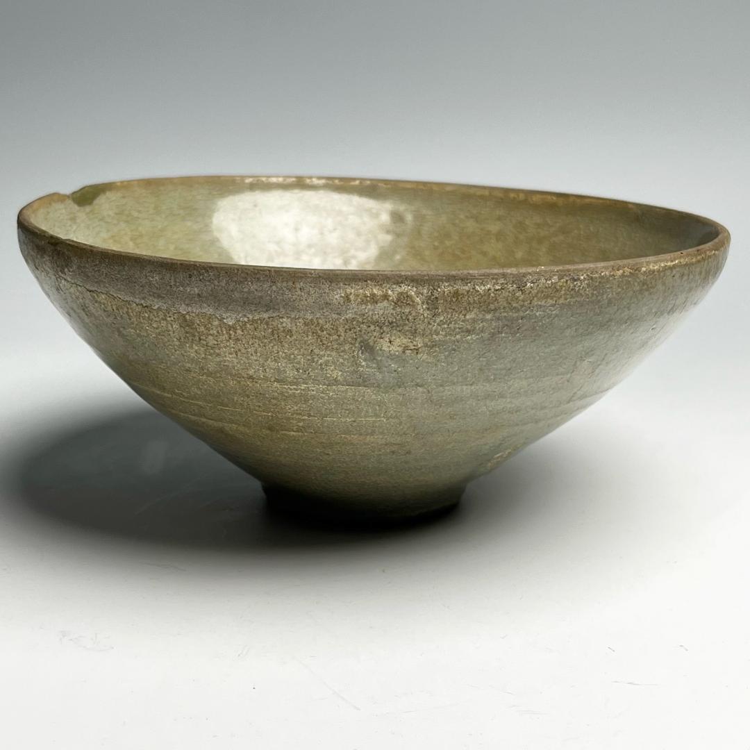 高麗青磁茶碗 李朝・高麗 朝鮮古陶磁 中国古玩 朝鮮美術 骨董品時代 A456