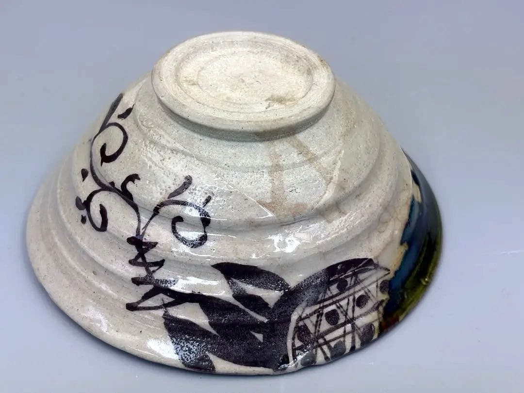 茶道具一式 茶箱付き 11点セット　加藤麥代　茶碗香合織部茶碗水注　在銘