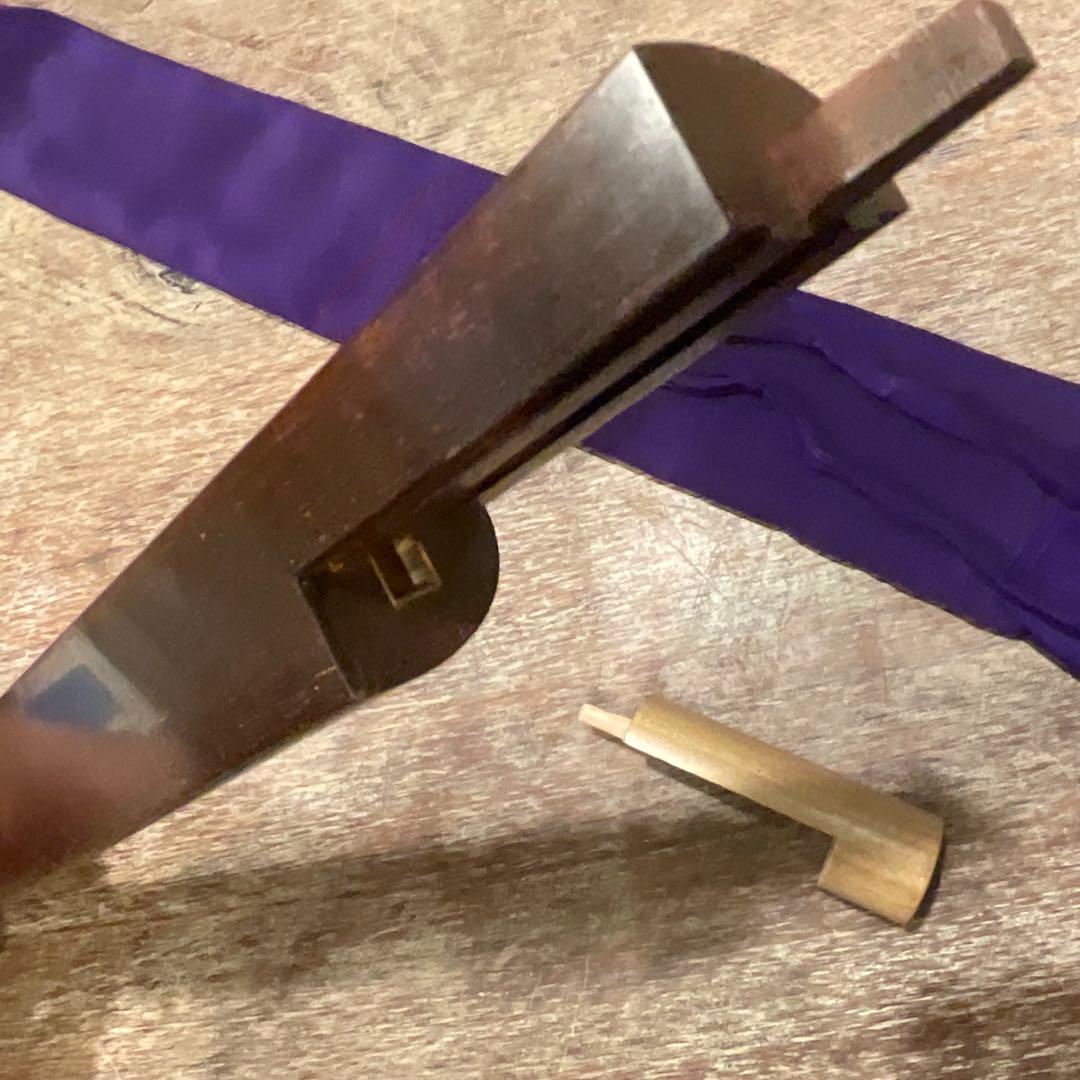 三味線 中棹 金細 金ホゾ 竿 金継ぎ 紅木 収納袋 高級品