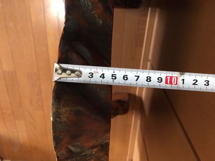 一枚板　トラ彫り物　アンティーク　インテリア