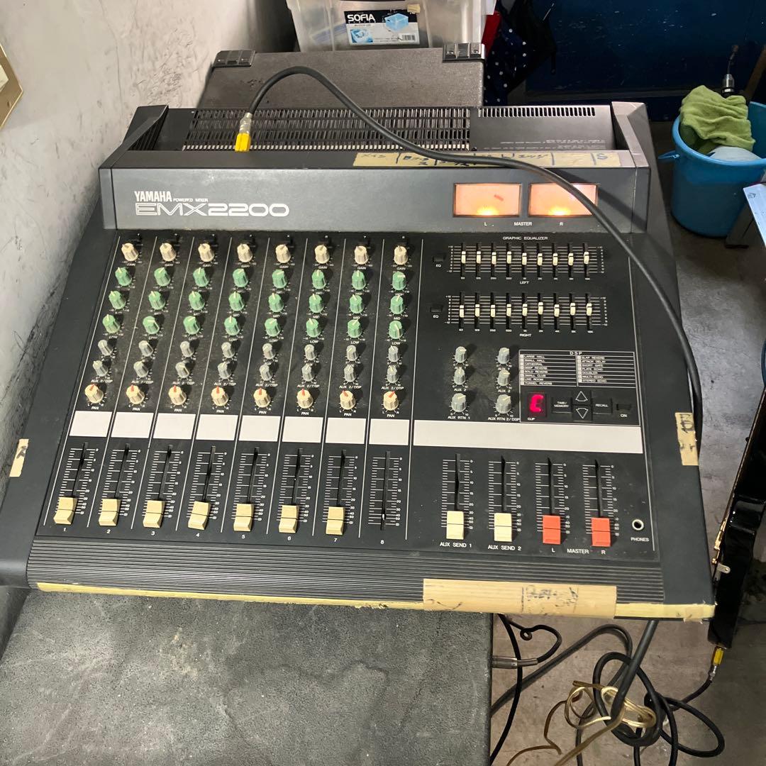 3台セット ヤマハPAスピーカーS4115HII &名機 EMX2200ミキサー