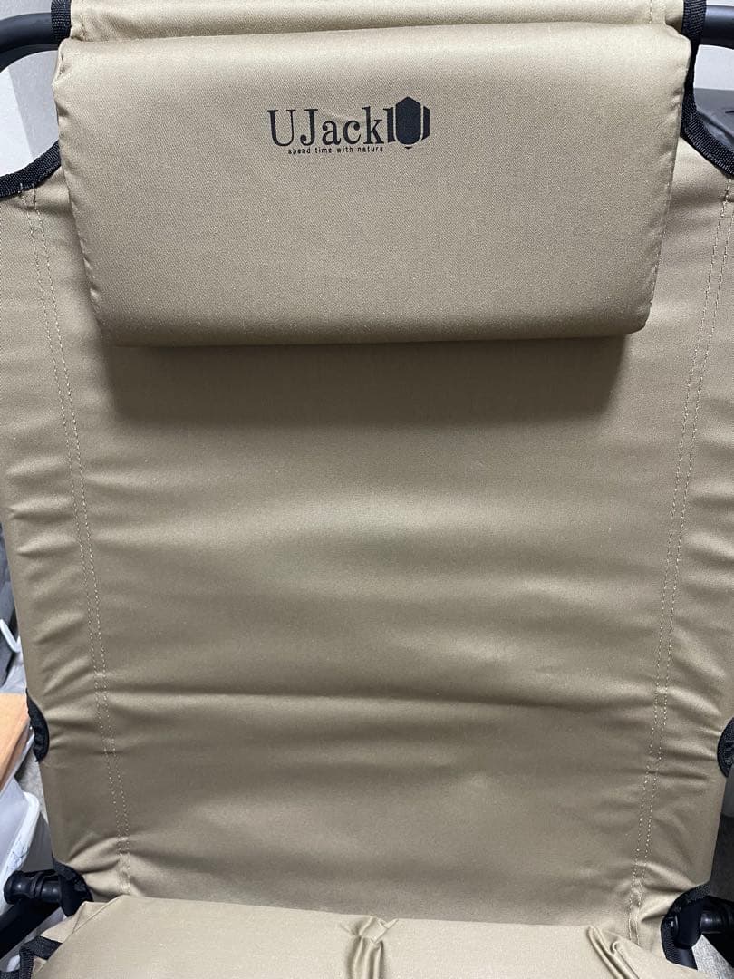 UJack(ユージャック) 難燃 リクライニング ローチェア　帆布シート付き