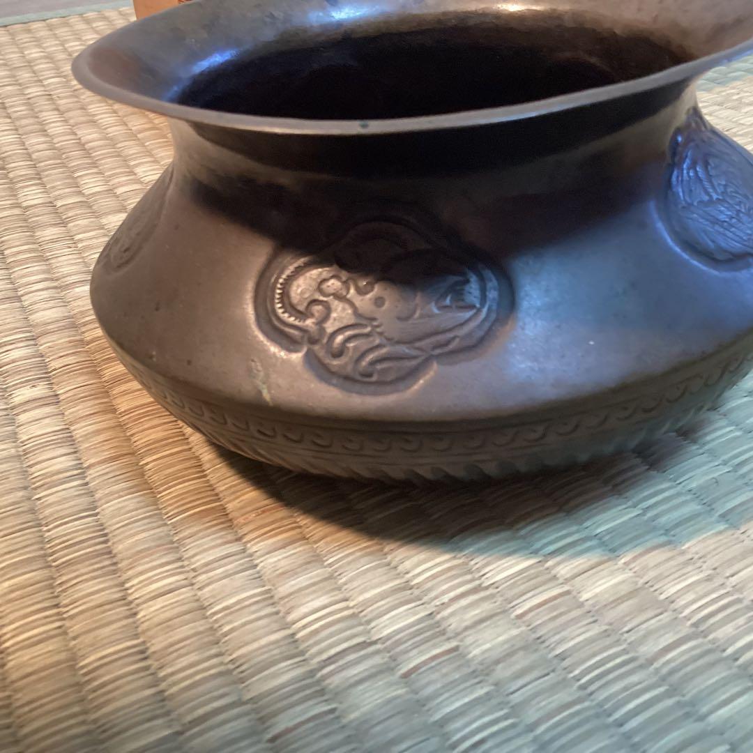 古銅建水( 雫 ）　十王口