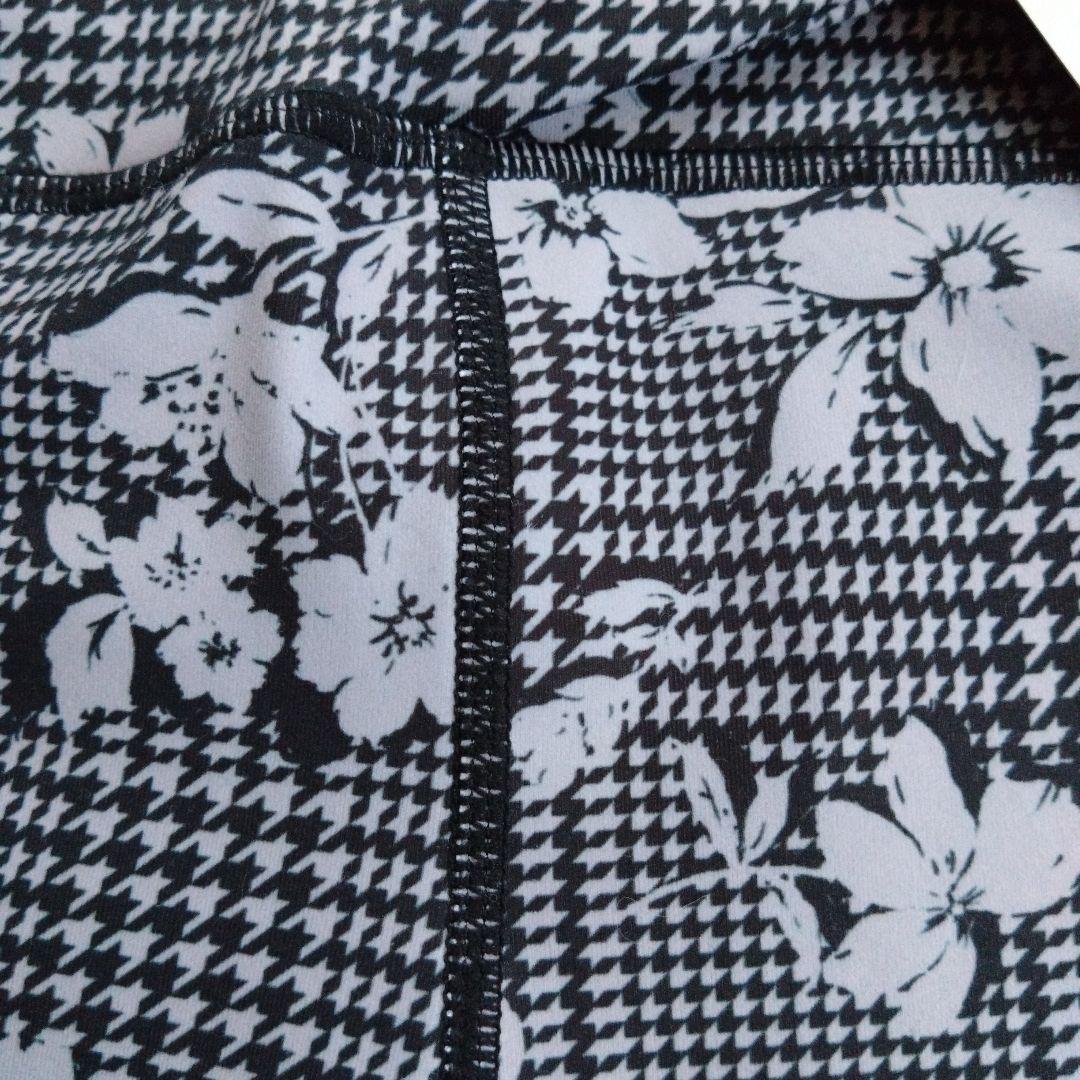 SUKALA　花柄レギンス　ブラック M