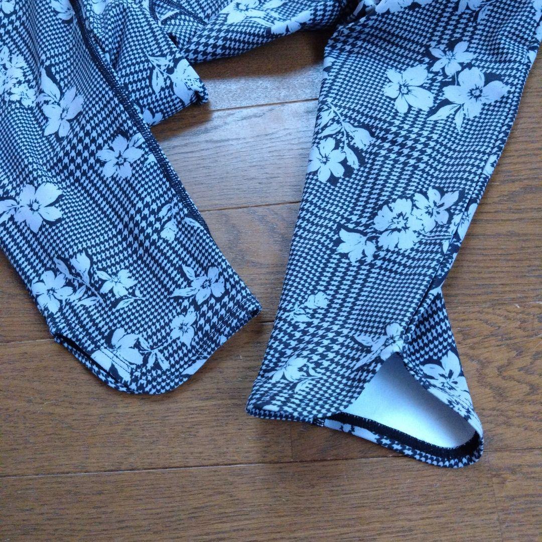 SUKALA　花柄レギンス　ブラック M