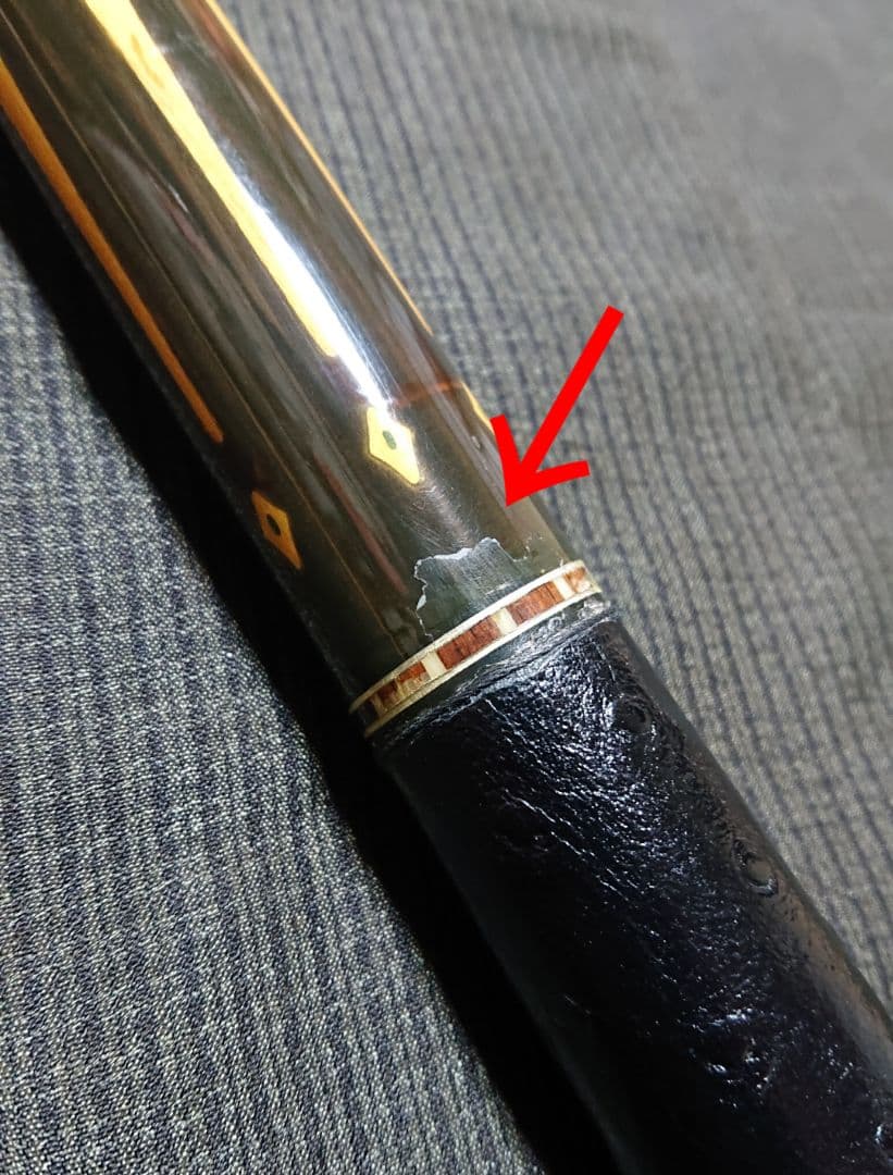 ビリヤード キュー Oxyear 6剣インレイ