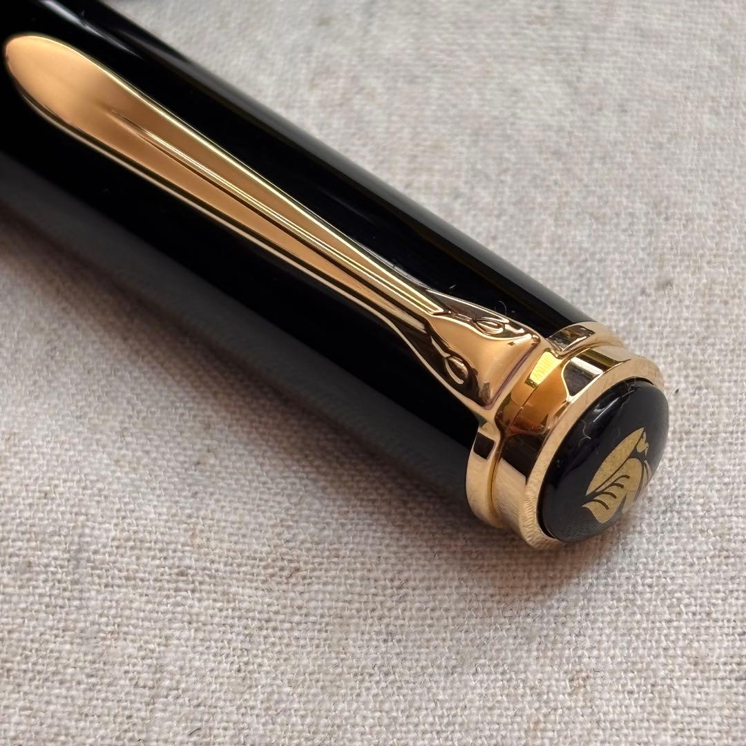 旧型緑縞ペリカンM1000万年筆3Bペン先pf刻印入り pelikan