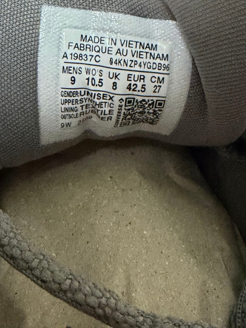 US9 新品 SHAI 001 converse Ares Gray SGA