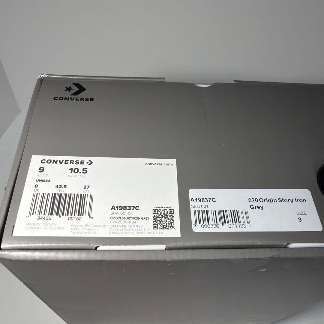 US9 新品 SHAI 001 converse Ares Gray SGA