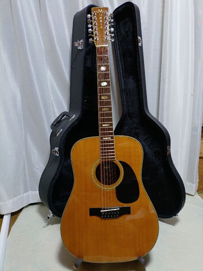 モーリス B-60 12弦 トランスアコースティックギター仕様 ハードケース付き