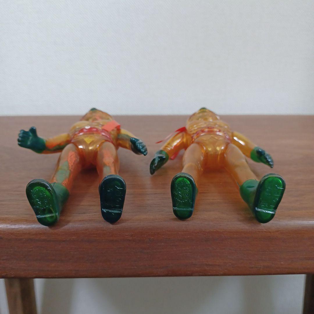 当時物　ポピー製スケルトン「仮面ライダー 」希少ソフビフィギュア　2点セット