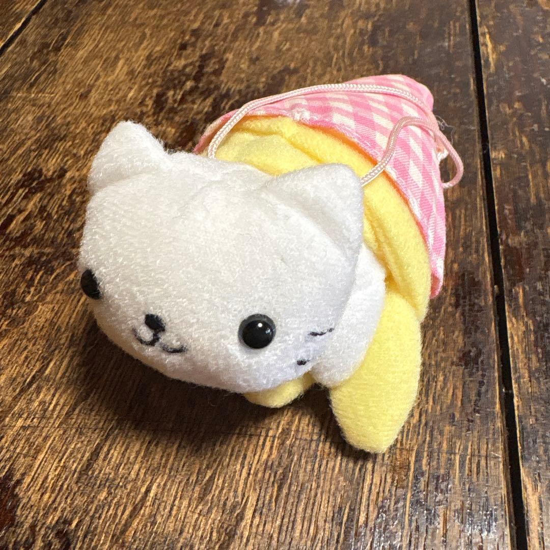 ラスト1点にゃんにゃんにゃんこ にゃんこクレープ マスコットぬいぐるみカバヤ食玩