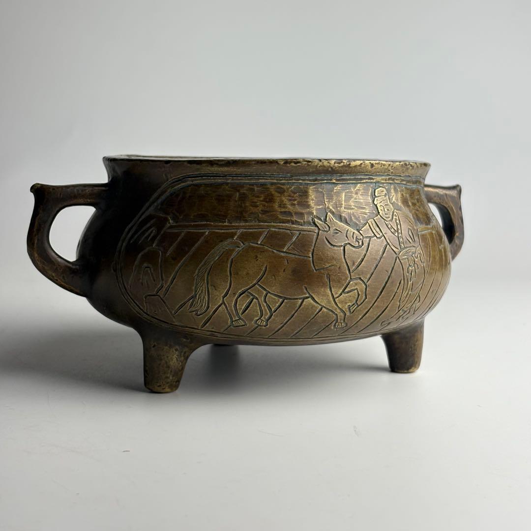 中国 香炉 銅造 銅器