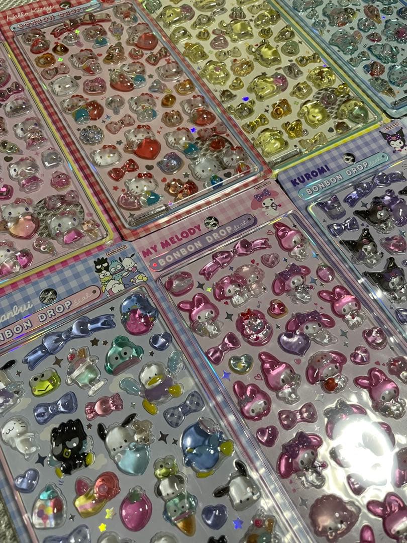 【正規品】ボンボンドロップシール第2弾通常サイズ サンリオコンプリート8点セット