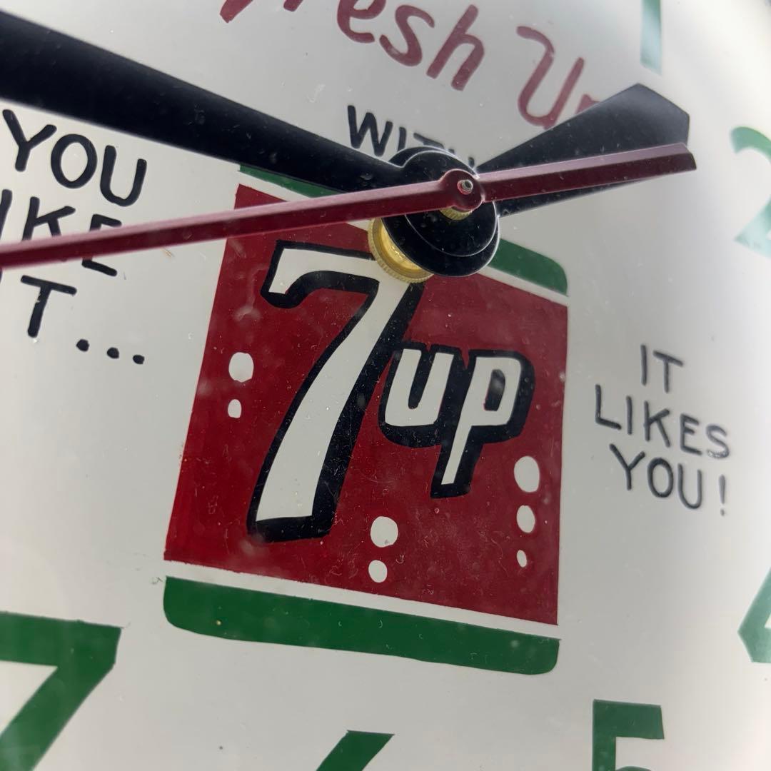 専用⭐︎激レア⭐︎【7up セブンアップ】ヴィンテージライトアップ時計　動作確認済