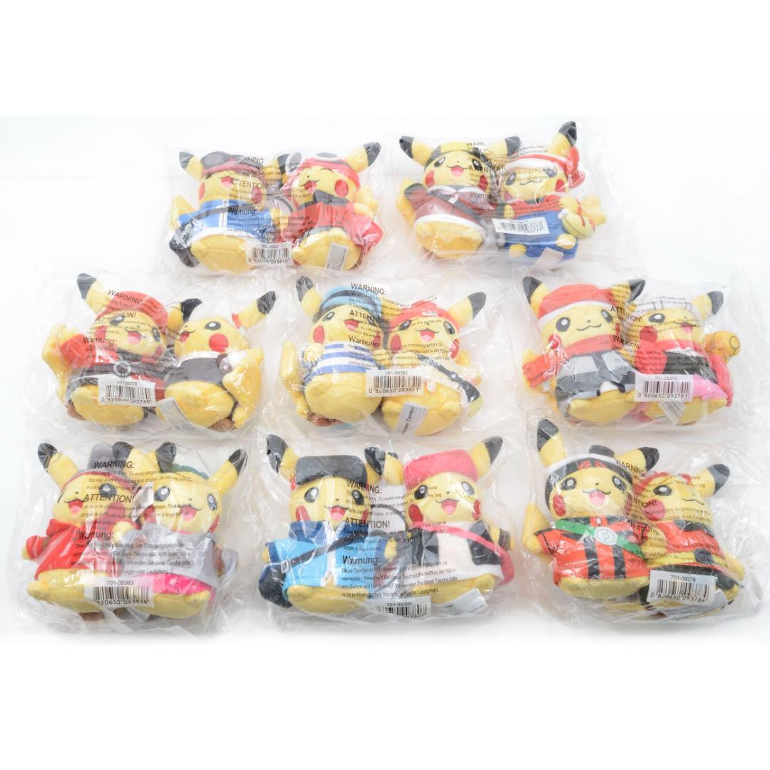 ポケモン ピカチュウ ペアぬいぐるみ 8体セット トレーナー 25周年 アメリカ