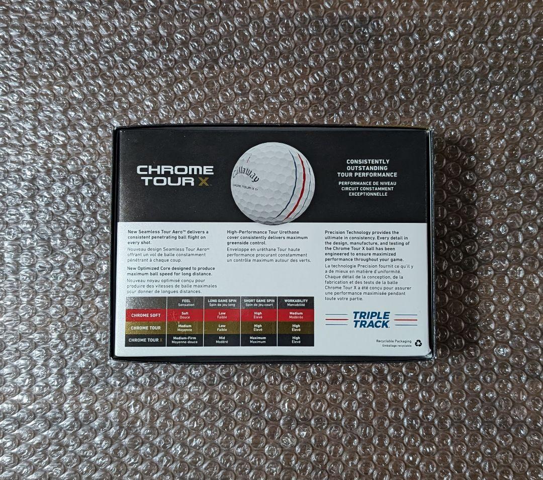 新品　キャロウェイ クロムツアーX ホワイト トリプルトラック　3ダース
