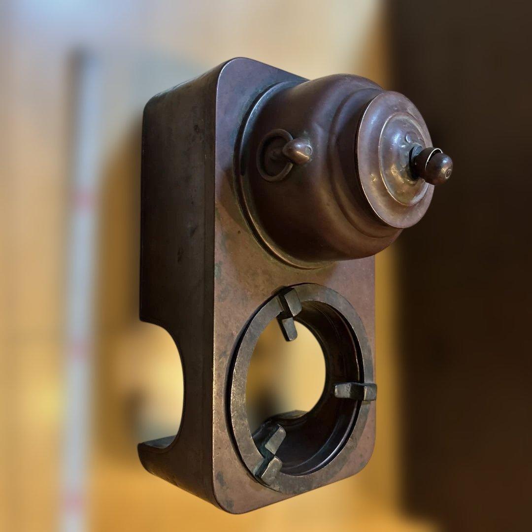 売り切り古道具 古民具 純銅手打 銅壷 銅壺 湯燗器 熱燗器　火鉢　セット