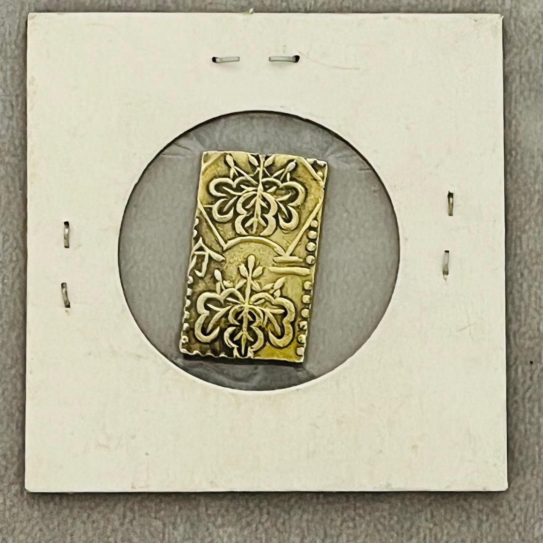 安政二分判金　金台　古銭　金貨　二分金　 古金銀　アンティーク 小判