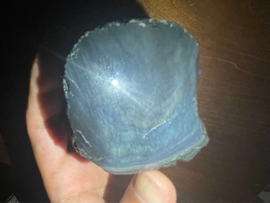 研磨品　十勝石玲瓏　複合色レインボーオブシディアン　オーロラ