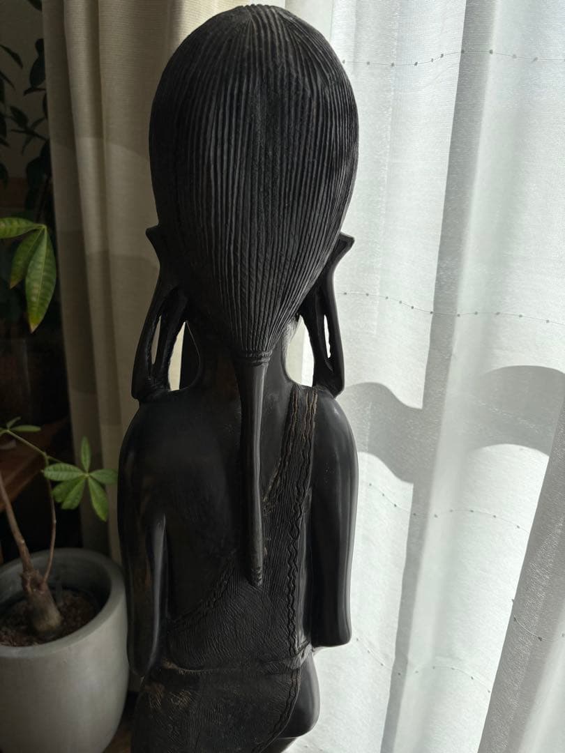 【アフリカ美術】木彫り人形　約103cm