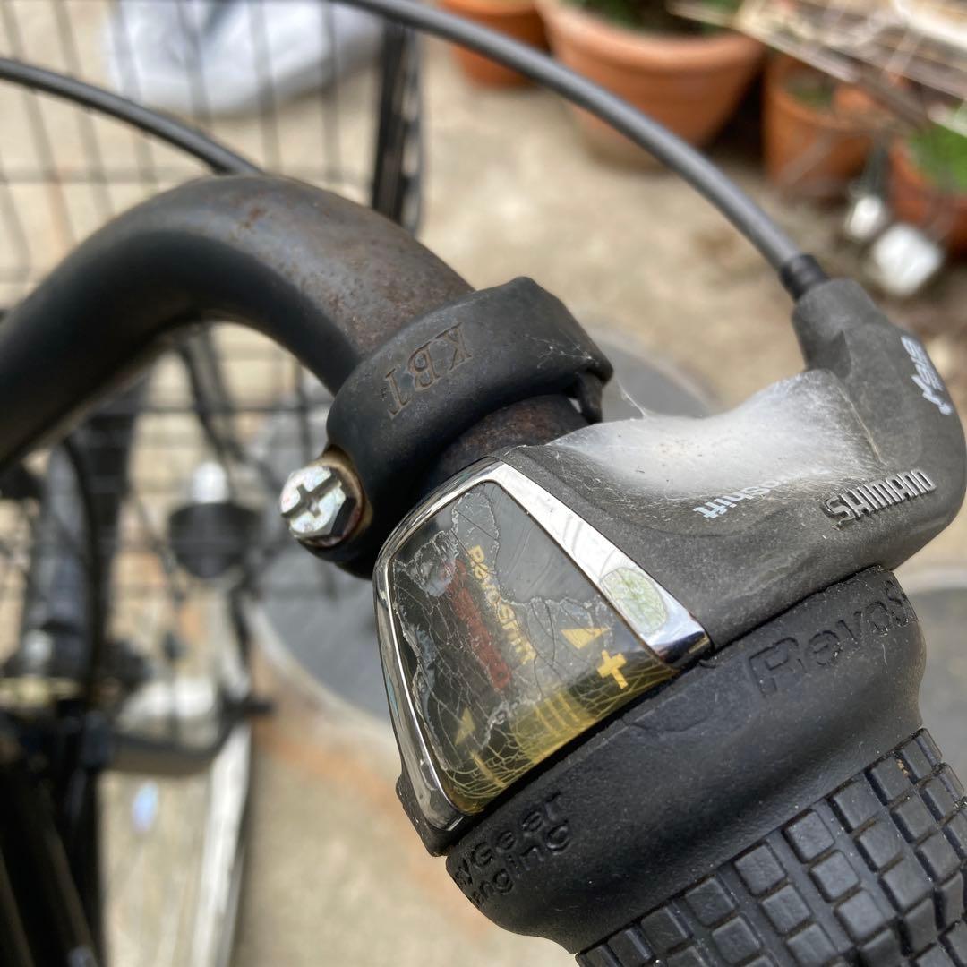 引き取り希望。シティサイクル ブラック バスケット付き