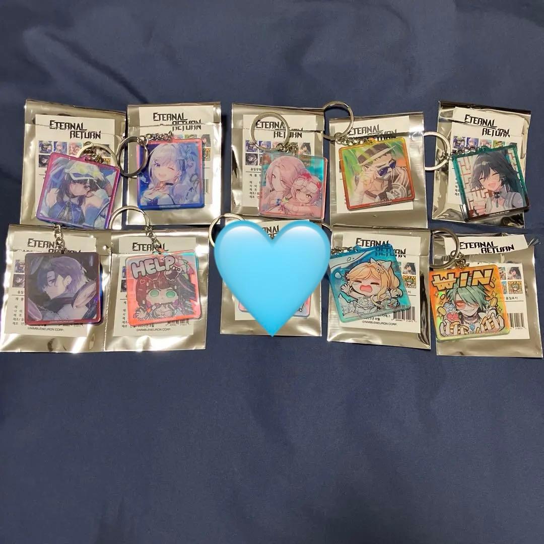 S8 スプラッシュ　アクリルキーリング　9種セット