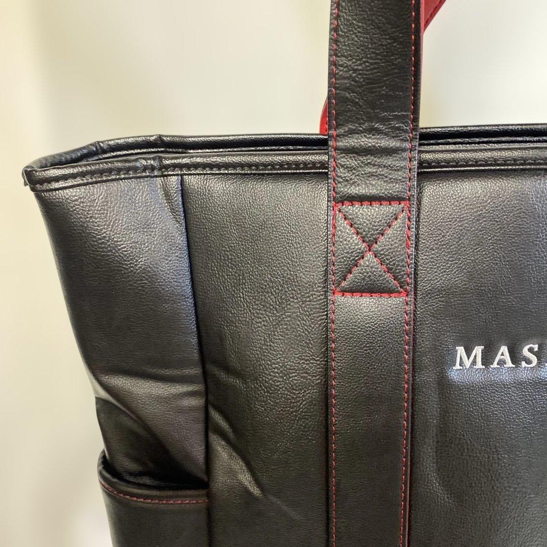 未使用品 Maserati マセラティ ゴルフ トートバッグ 黒×レッド