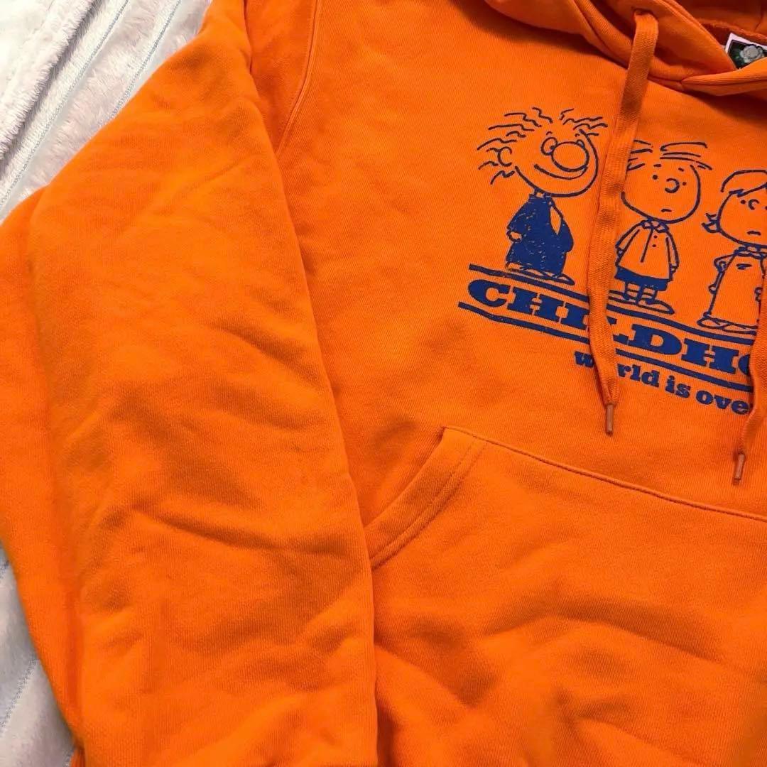 World is Over パーカー　オレンジ　Mサイズ