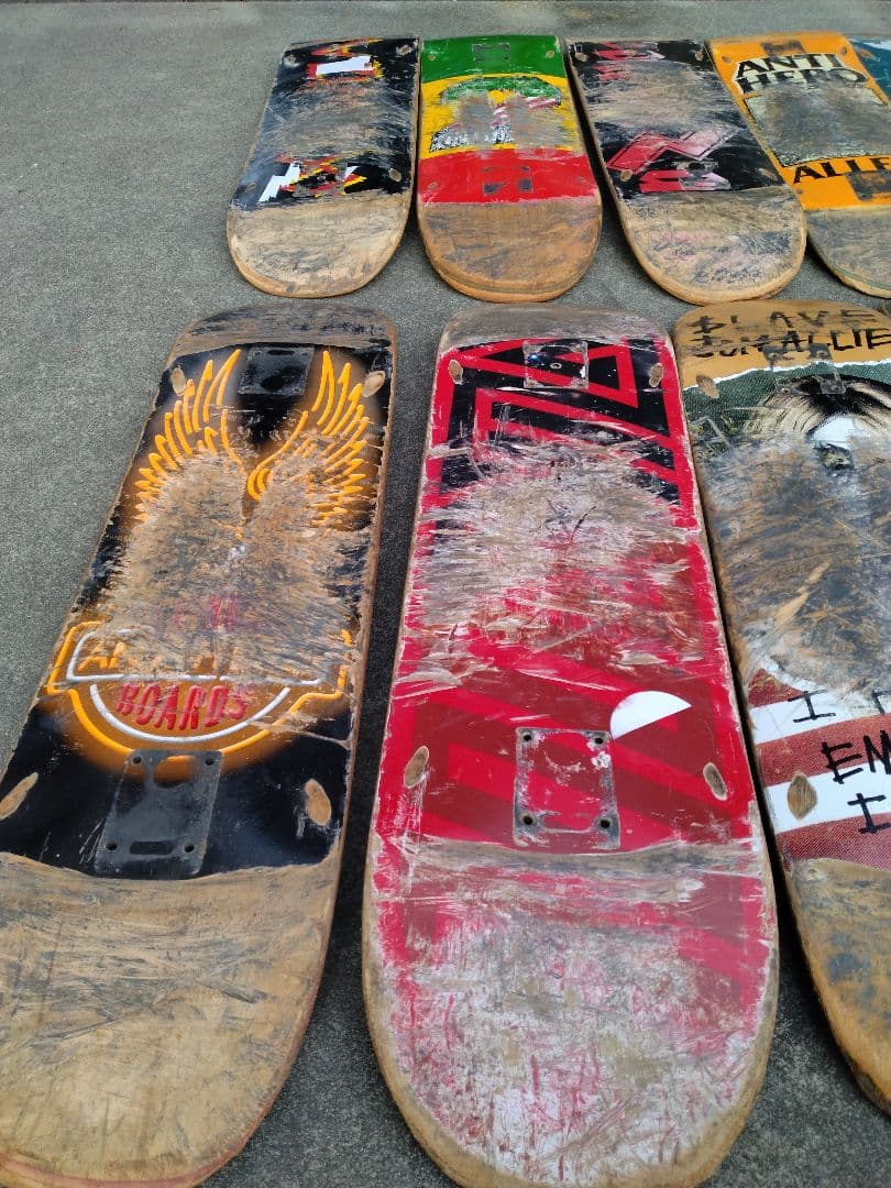 スケートボードデッキ 廃デッキ　12枚
