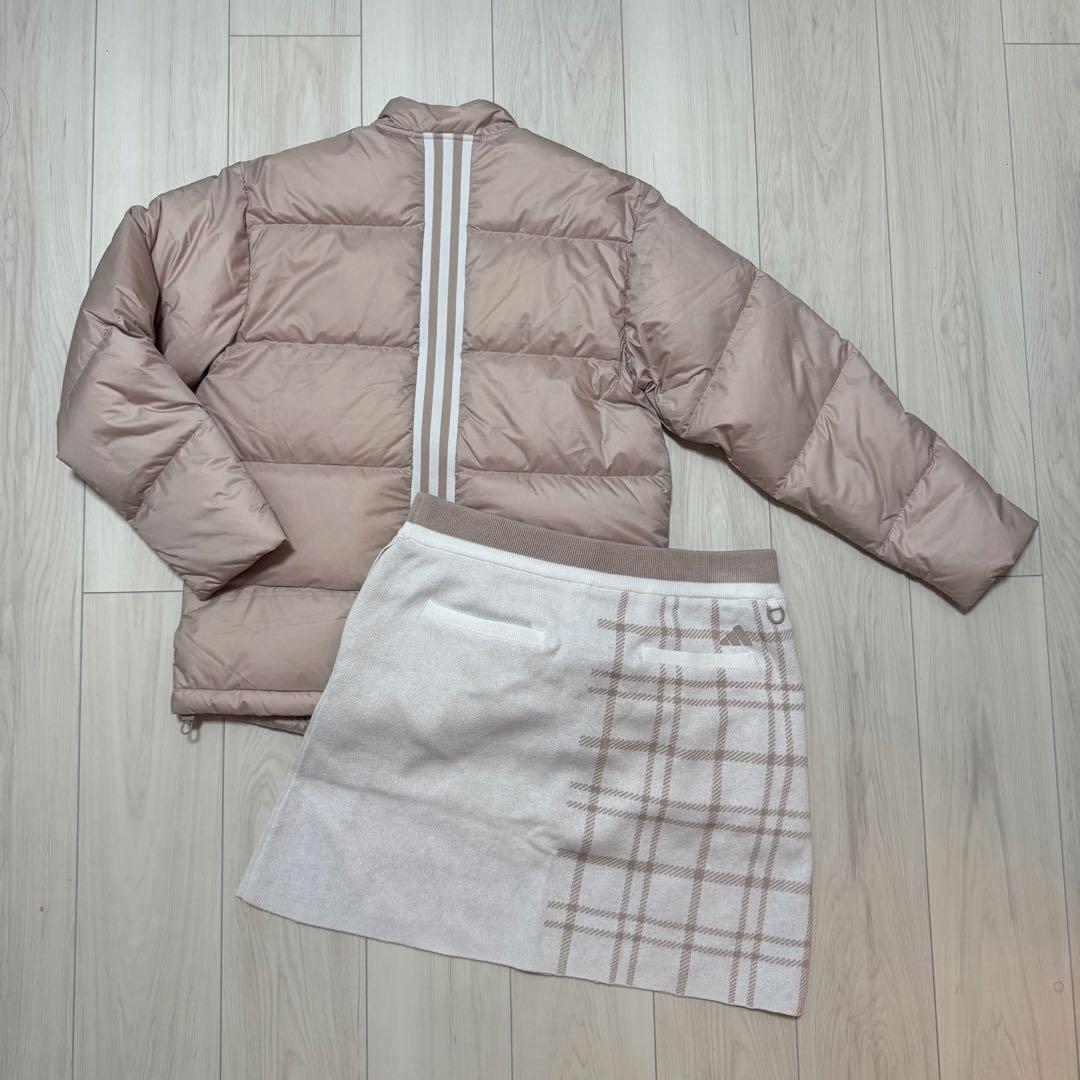 新品 アディダス セットアップ ダウンジャケット スカート 大きいサイズ 軽い