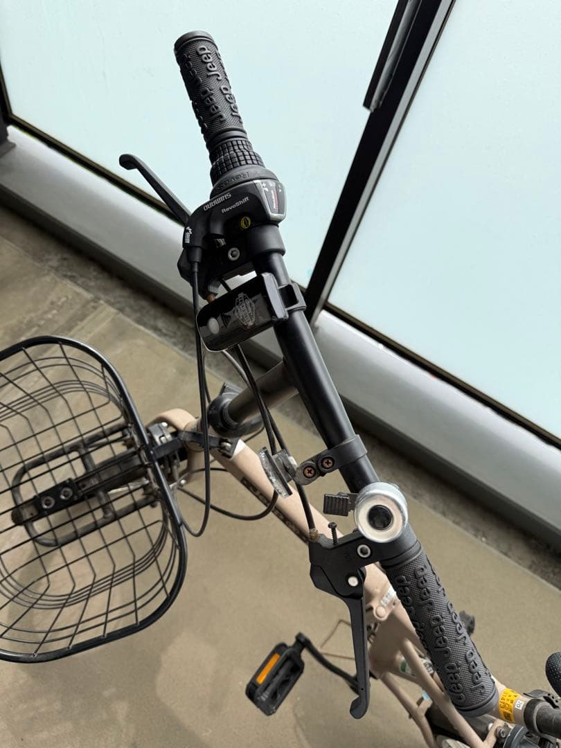 Jeep 折りたたみ自転車 JE-206G サンド 前バスケット付き