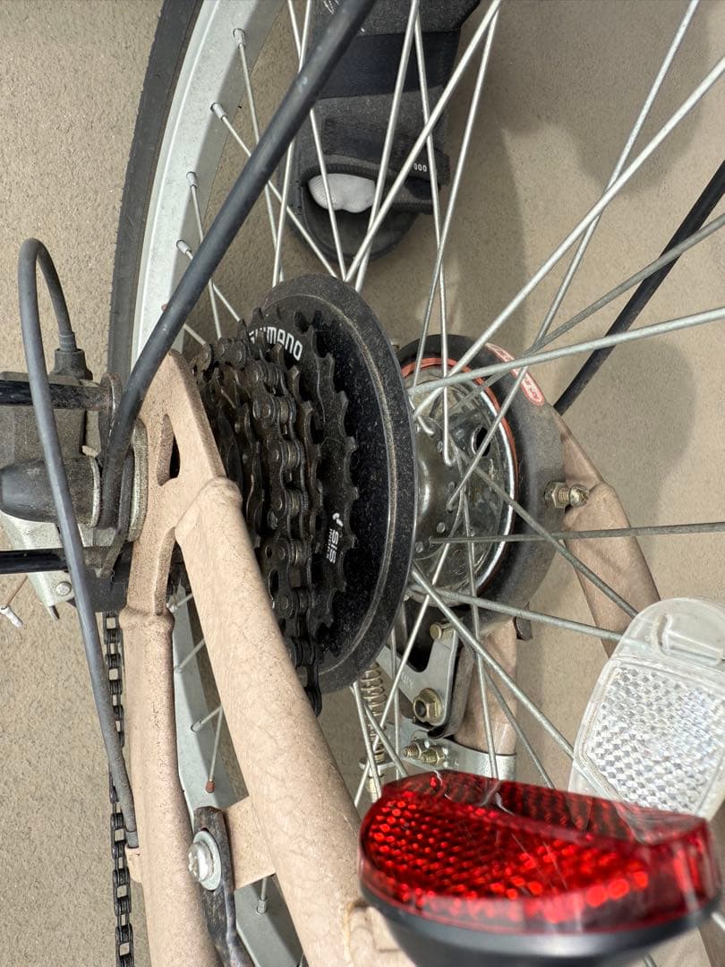 Jeep 折りたたみ自転車 JE-206G サンド 前バスケット付き