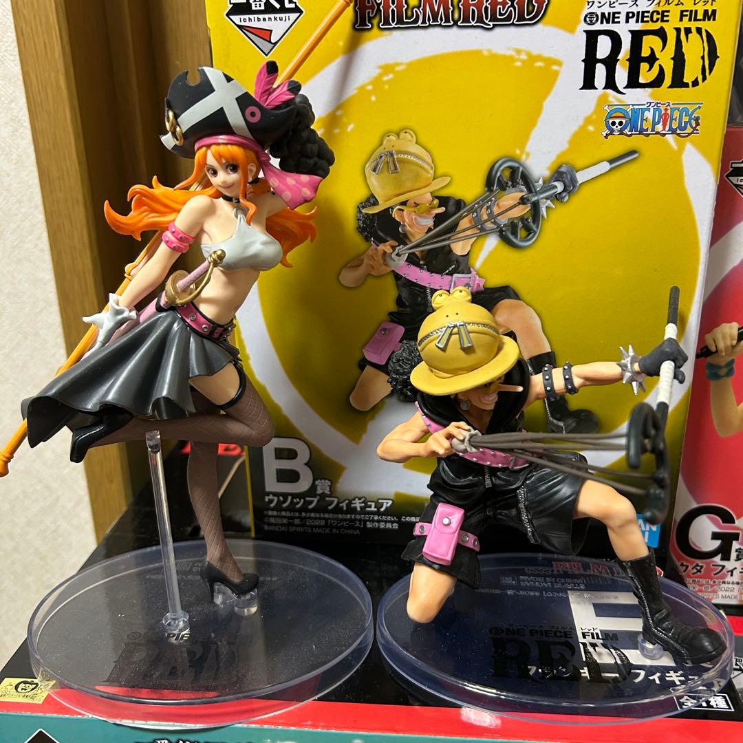 【レア・未開封含】一番くじ ワンピース FILM RED 麦わらの一味コンプ