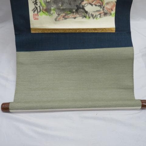 【激レア】佐久間藤太郎 梅花絵 掛け軸 共箱 益子焼