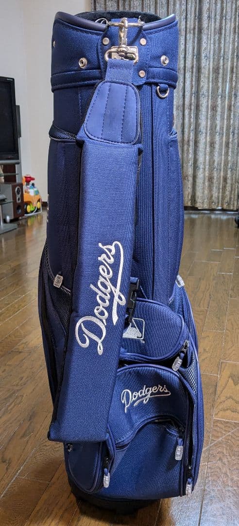 【美品】LA Dodgers ゴルフバッグ ネイビー ドジャース　大谷翔平